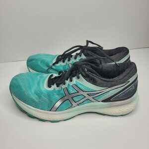 Asics Womens Gel Nimbus Lite Green blue Running Shoes Sneakers Size 10